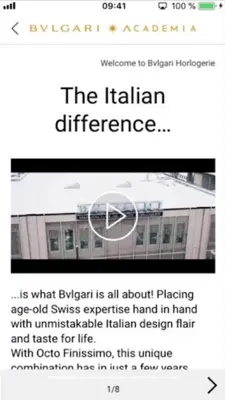 BVLGARI ACADEMIA android App screenshot 12
