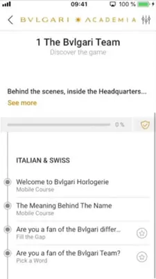 BVLGARI ACADEMIA android App screenshot 13