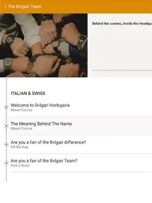 BVLGARI ACADEMIA android App screenshot 5
